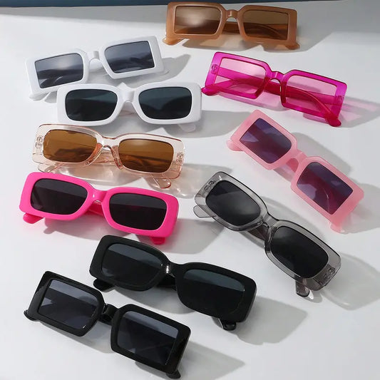Casual Retro Vintage Rectangle-Square Sunglasses