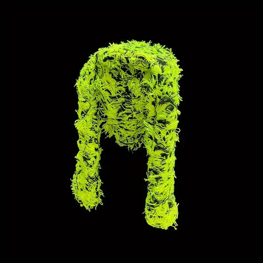 Chic Multicolor Long Rabbit Ear Beanie Hat Streetwear