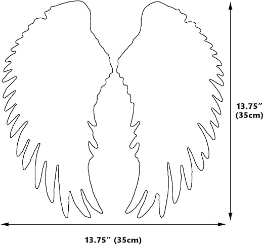 BLACK SEQUINS ANGEL WINGS