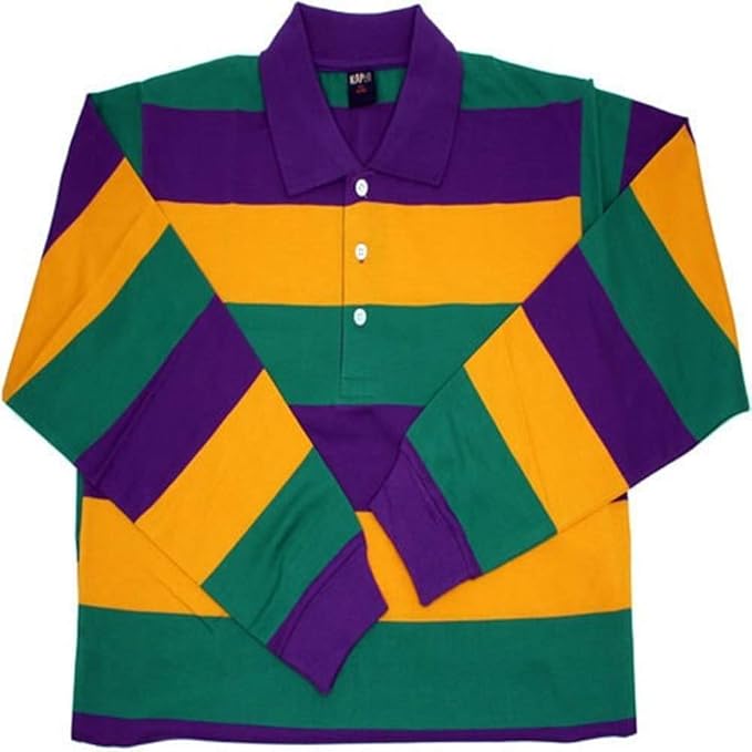 Child Mardi Gras Rugby PGG Shirt Long Sleeve