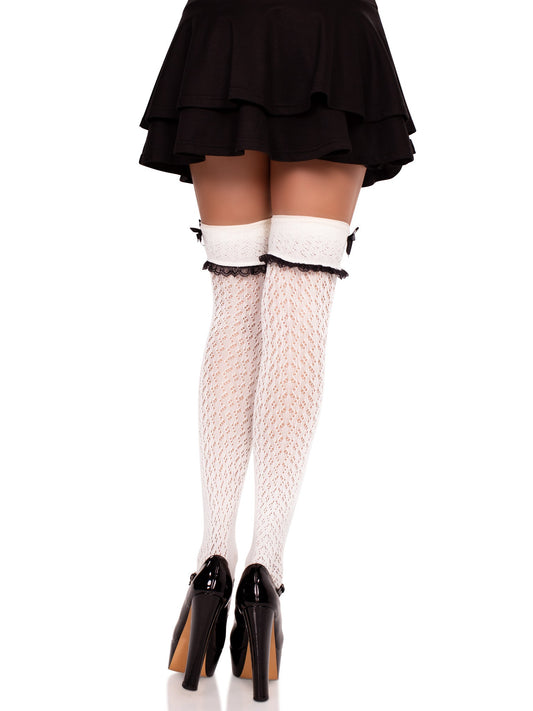 Sofia Crocheted Knee Socks