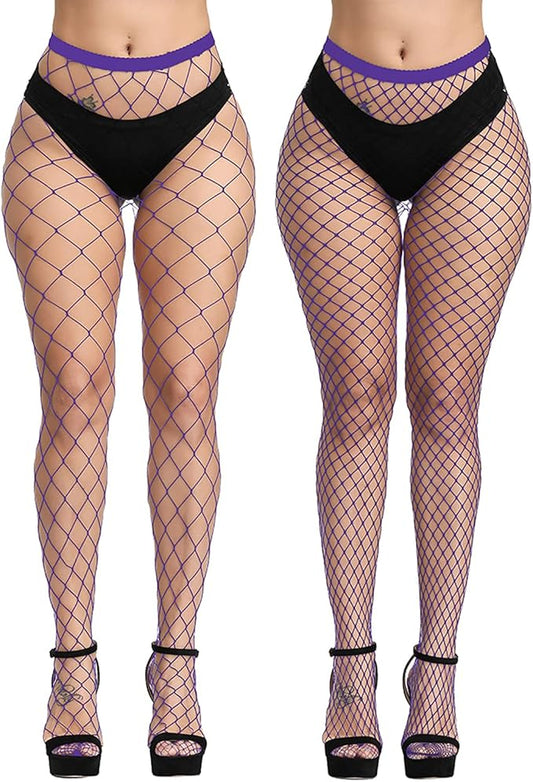 MARDI GRAS FISHNET STOCKINGS