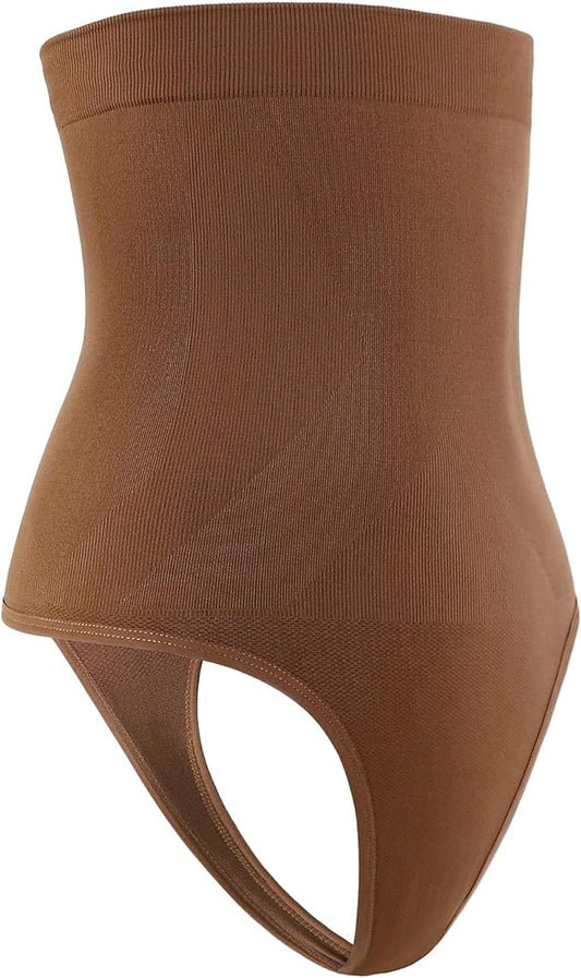 Women's High-Waist Seamless Body Shaper Tummy Control Thong