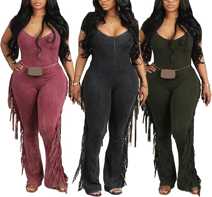 FRINGE FEVER ONE PIECE JUMPSUIT