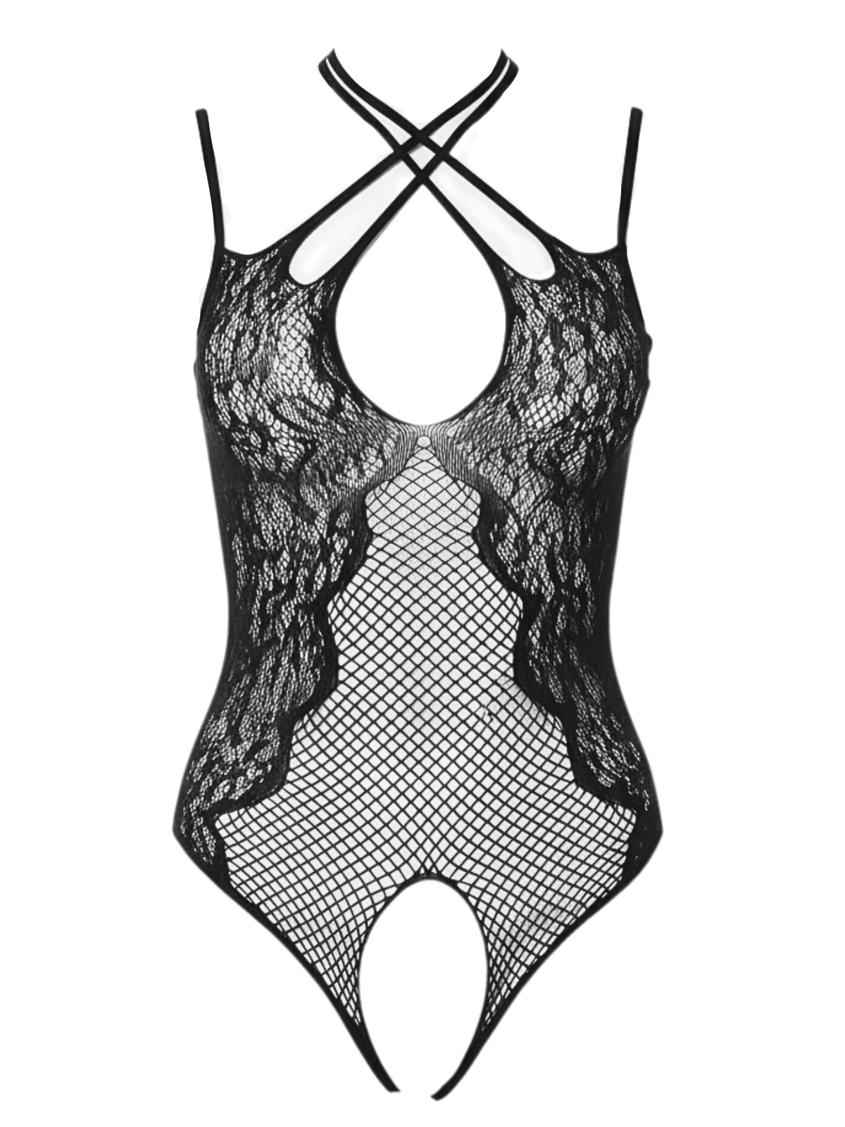 Afterglow Lace Halter Teddy