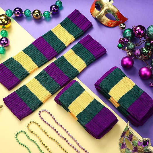 MARDI GRAS LEG WARMERS