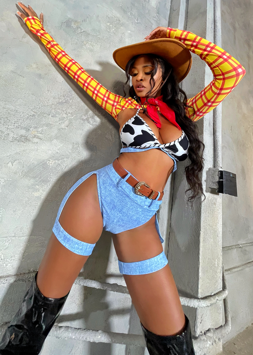 YOUR SHERIFF SEXY COWBOY CARTOON HALLOWEEN COSTUME