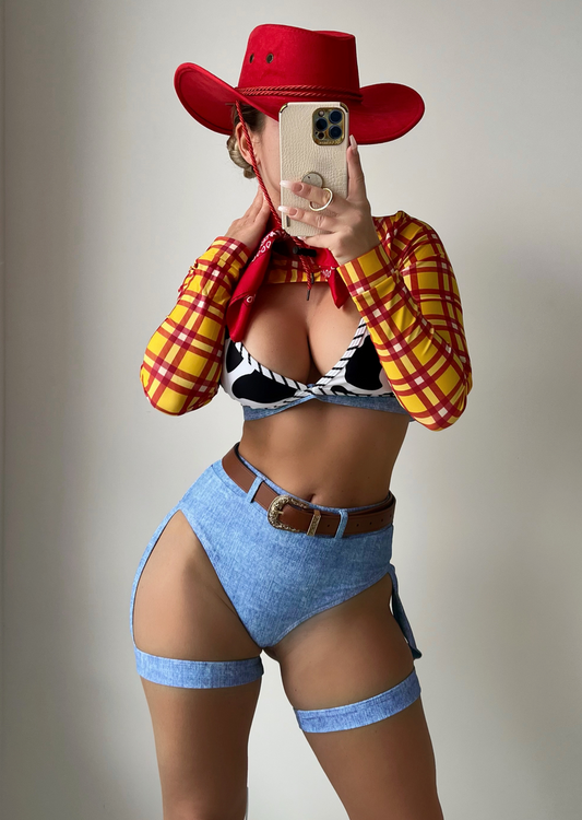 YOUR SHERIFF SEXY COWBOY CARTOON HALLOWEEN COSTUME