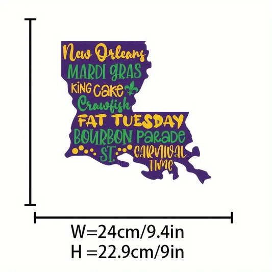 Custom Mardi Gras Iron on Transfer Decals Graphic T-Shirt