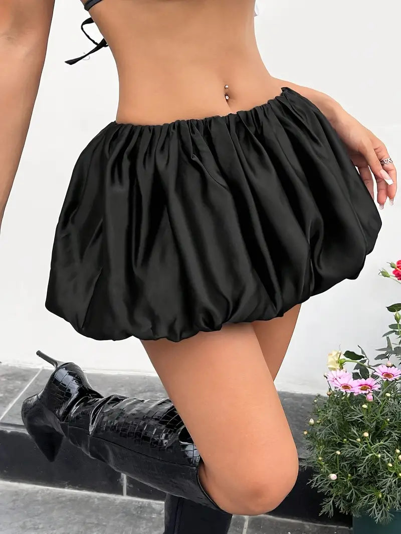 MINI BUBBLE PUFF SKORT SKIRT