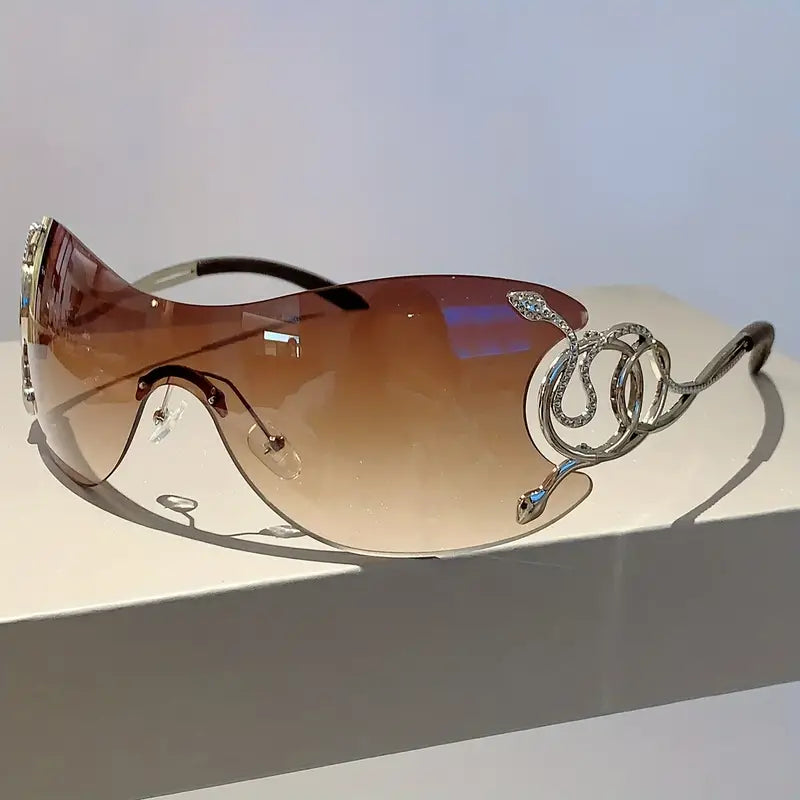 RETRO SNAKE FASHION SUNGLASSES