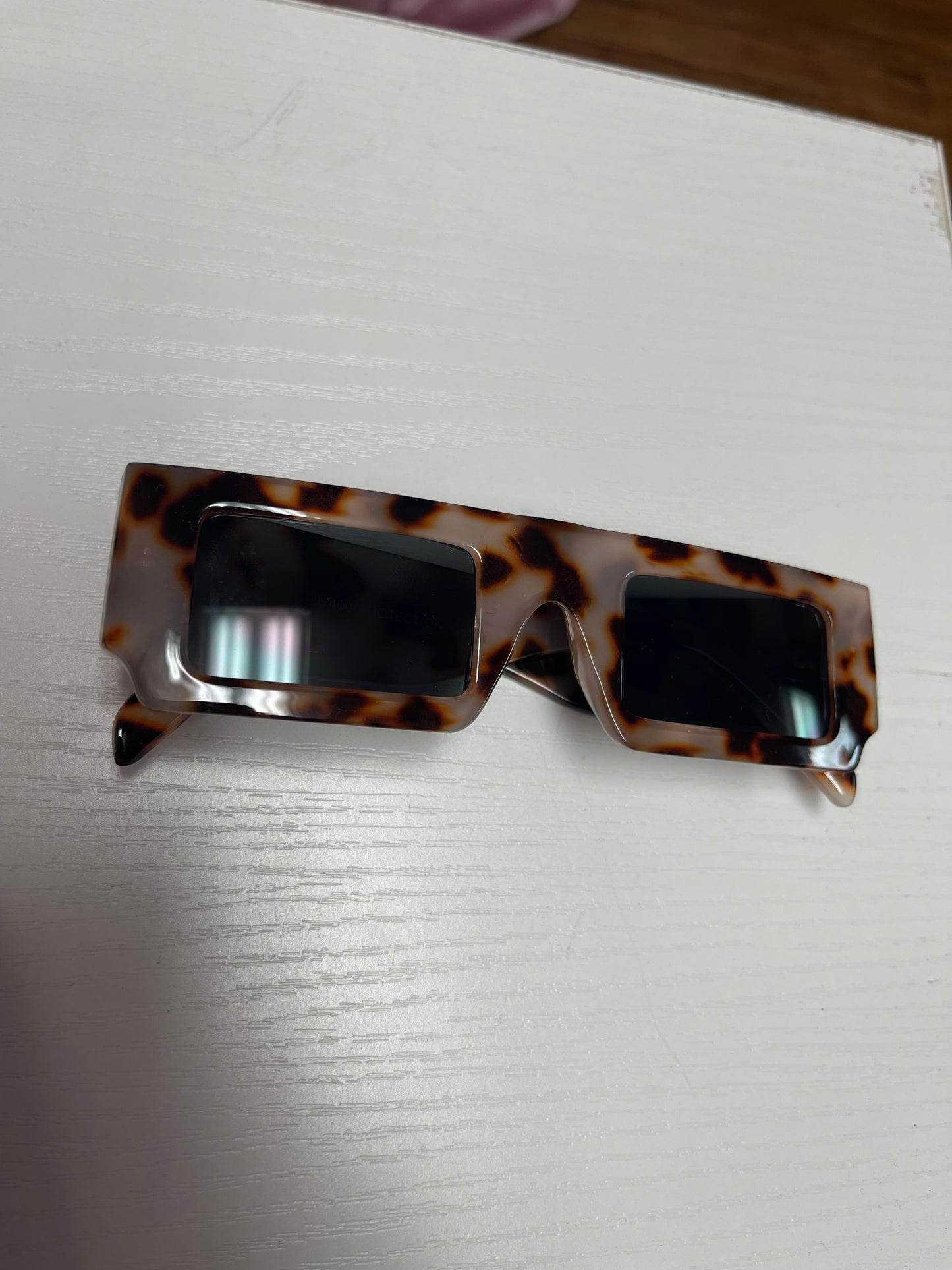 RETRO RECTANGLE FRAME BOX SUNGLASSES