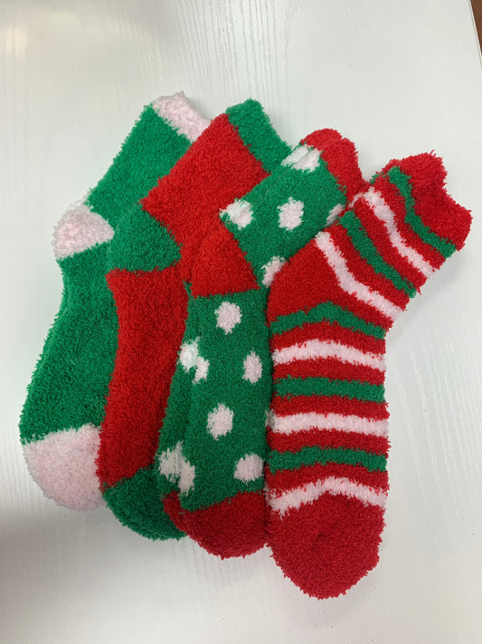 Christmas Holiday Soft Fuzzy Socks