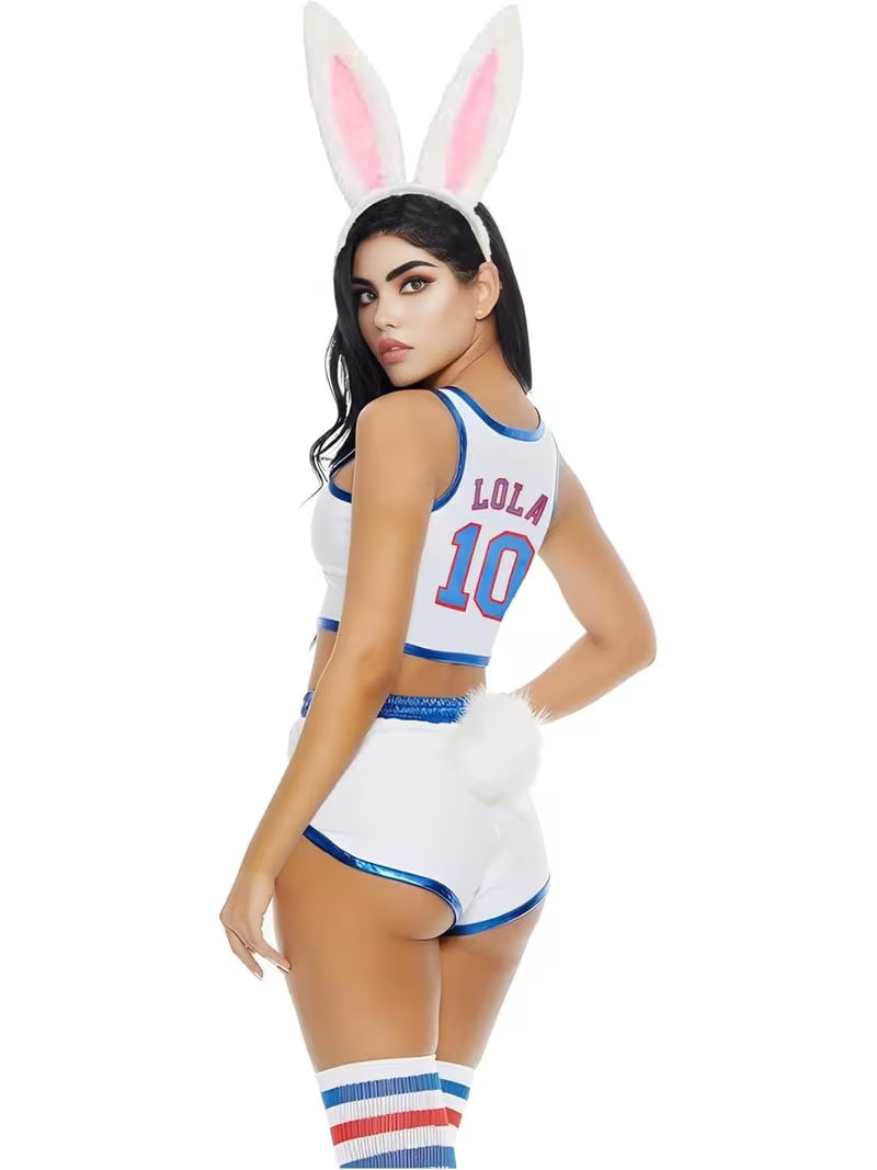Lola #10 Basketball Jersey 90s Space Movie Jerseys Halloween Outfit