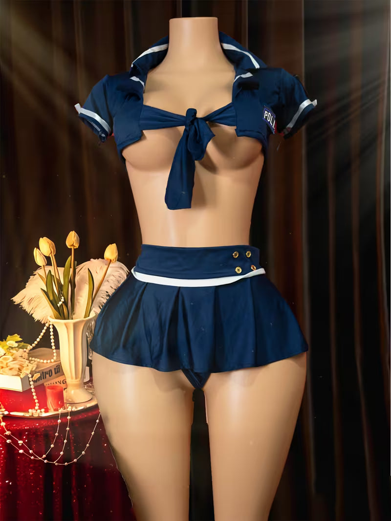 Sexy Policewoman Lingerie Set