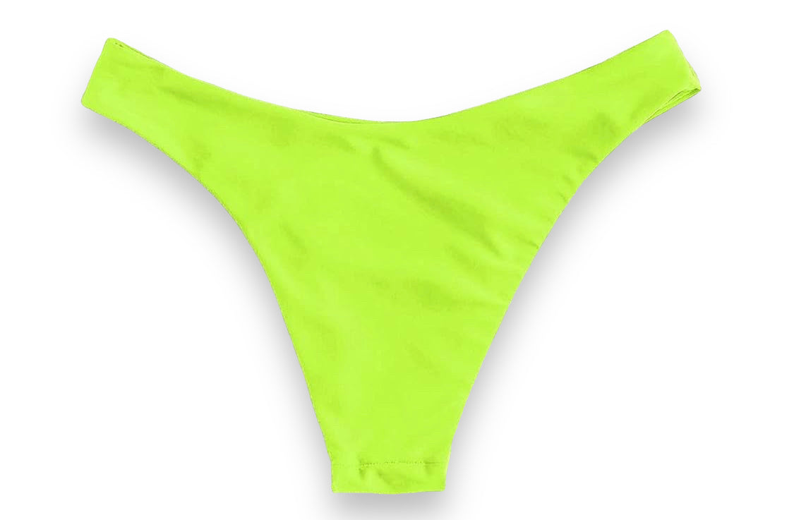 Sexy High Waist Cheeky Panty Bottom Lime Green