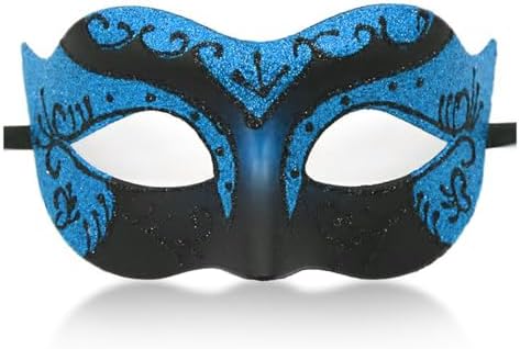 Glitter Masquerade Venetian Mask for Men