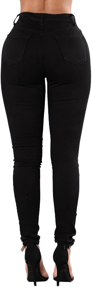 BLACKHEART DISTRESSED SKINNY JEANS BLACK