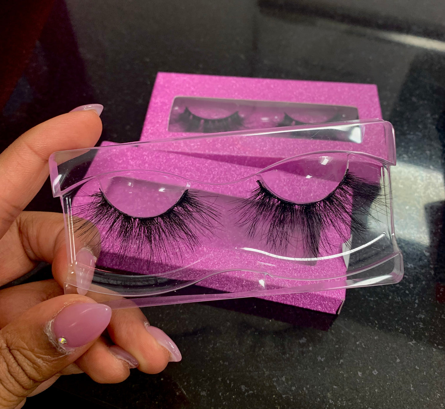 False Eyelashes 100% Mink 5D-8D 20mm Wispy Fluffy Lashes