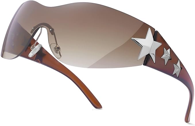 2000s RIMLESS STAR SHADES