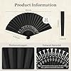 Paper Folding Hand Fans 8.3 inch