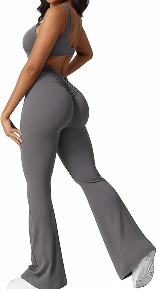 WOMEN'S ONE PIECE ACTIVEWEAR ROMPER JUMPSUIT "SCRUNCH BUTT"