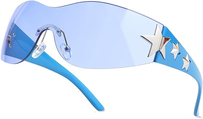 2000s RIMLESS STAR SHADES