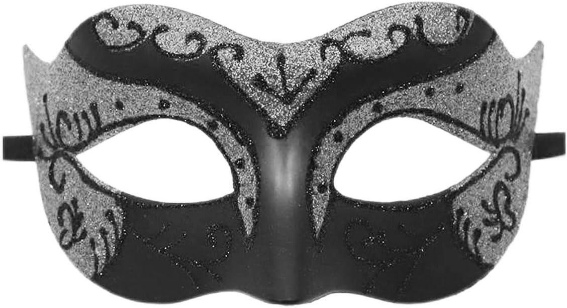 Glitter Masquerade Venetian Mask for Men