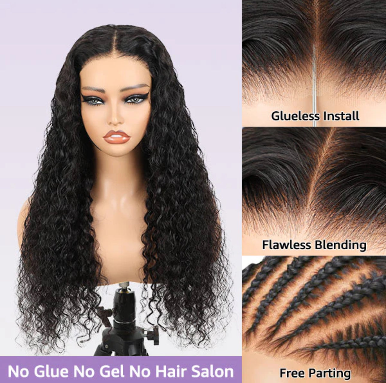 WEAR & GO 4X6 HD GLUELESS WIG WATER WAVE (PRE-ORDER)