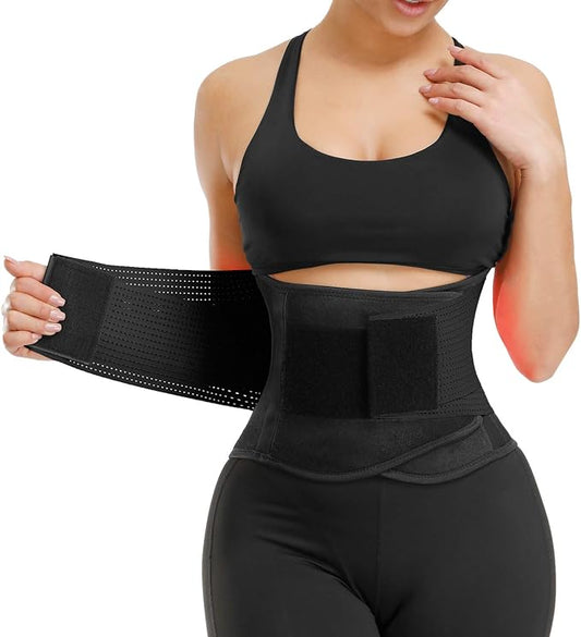 Waist Trainer Belt for Women - Waist Cincher Trimmer - Slimming Body Shaper Belt - Sport Girdle Belt