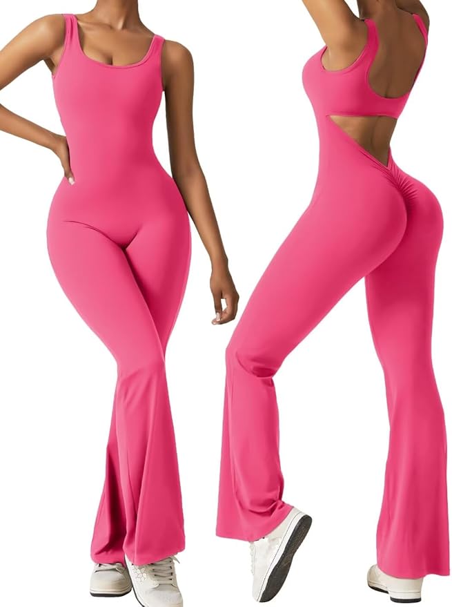 WOMEN'S ONE PIECE ACTIVEWEAR ROMPER JUMPSUIT "SCRUNCH BUTT"