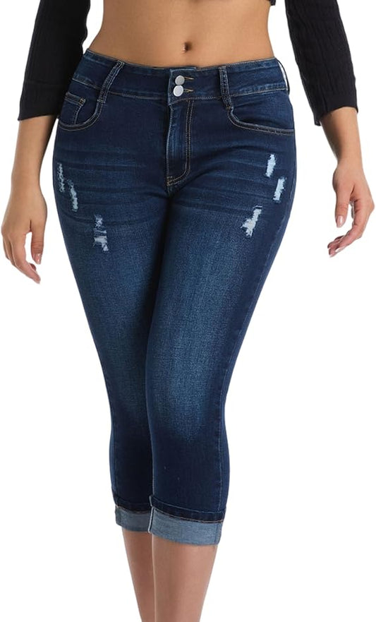 Capri Pants Skinny Denim Jeans