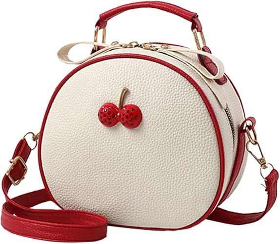 VINTAGE CHERRY CROSSBODY FASHION HANDBAG