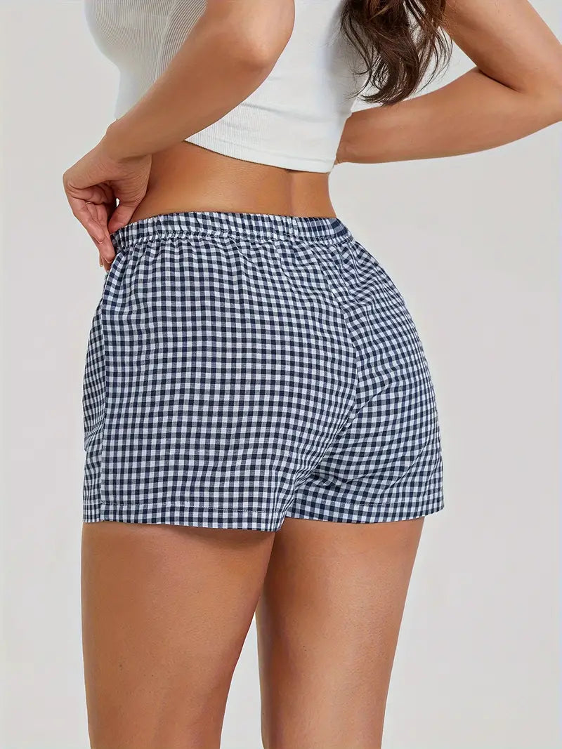 Plaid Striped Boxer Shorts