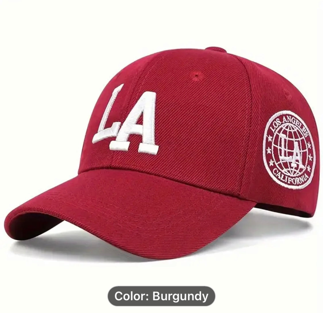 LA EMBROUDERED BAESBALL TRUCKER HAT