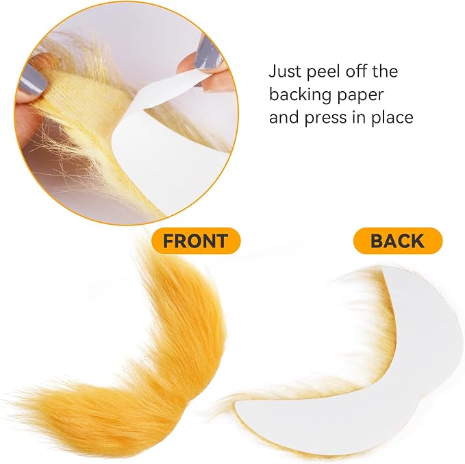 1 PC SET Yellow Mustache and Eyebrows Halloween Costume