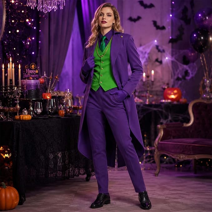 4 PC THE JOKER COSTUME
