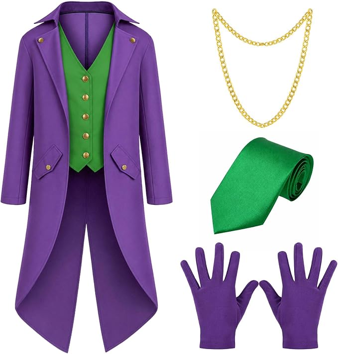 4 PC THE JOKER COSTUME