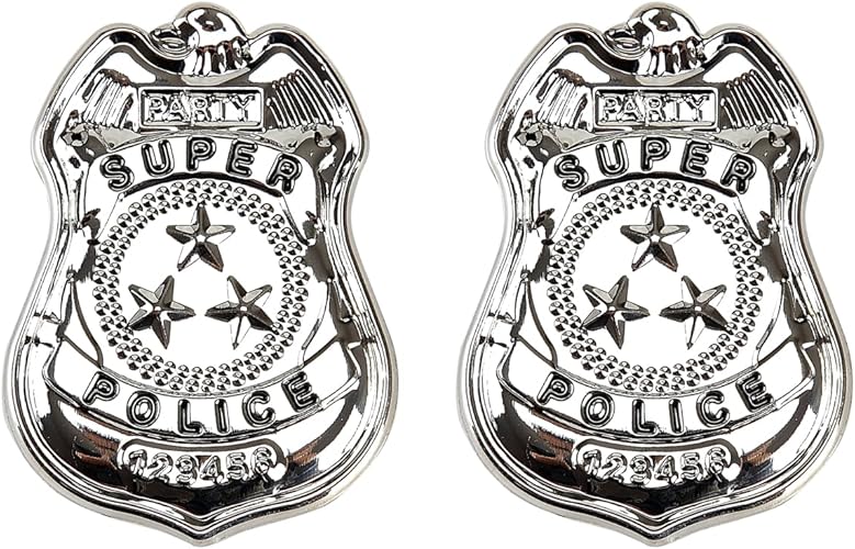 Metal Police Badges Costume Accessories