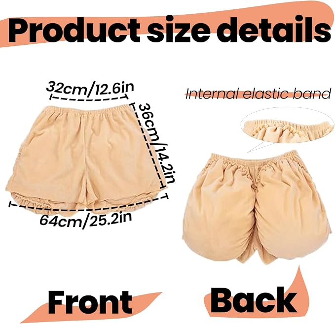 Fake Butt Costume Accessory, Big Butt Suit for Halloween Christmas Cosplay Adults