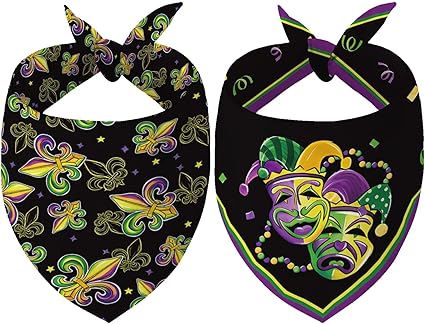 Mardi Gras Fat Tuesday Bandana Scarf Accessories