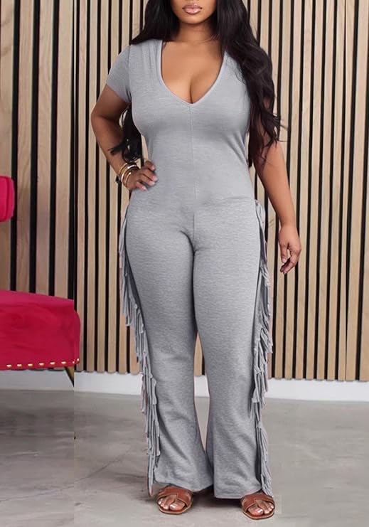 FRINGE FEVER ONE PIECE JUMPSUIT