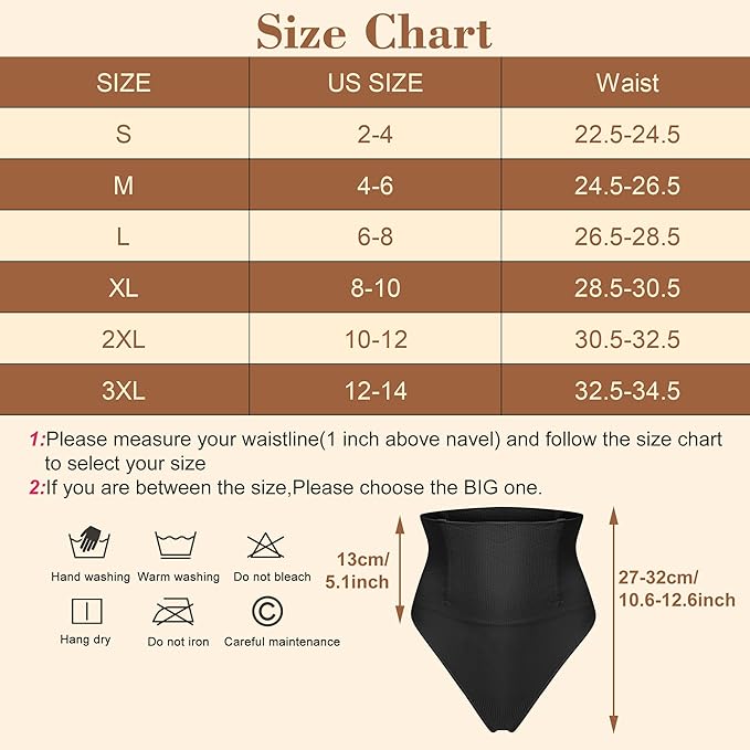 Women Mid-Waist Cincher Girdle Tummy Control Thong Panty Slimmer Body Shaper