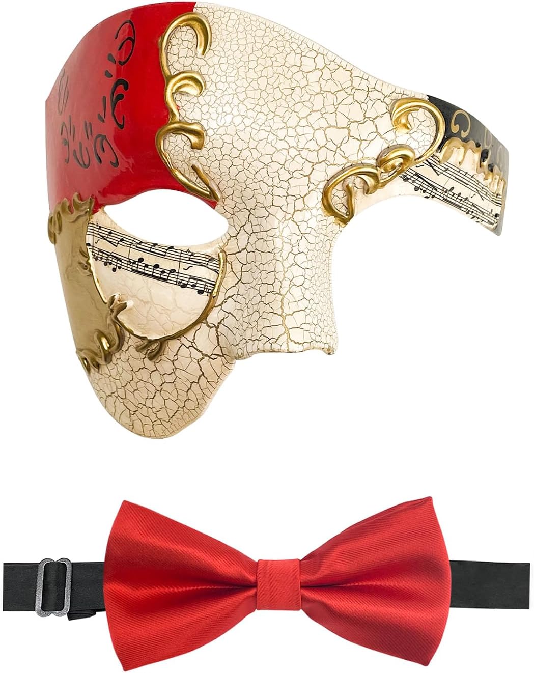 Mens Half Face Masquerade Mask Phantom of the Opera