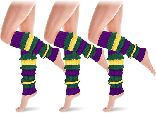 MARDI GRAS LEG WARMERS