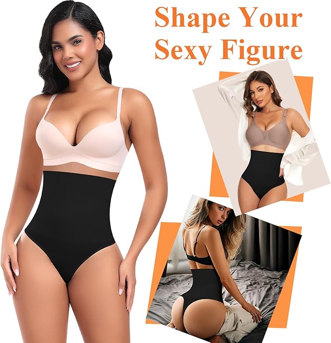 WOMEN'S CASUAL TUMMY CONTROL THONG SHAPEWEAR (NO STEEL BONES)