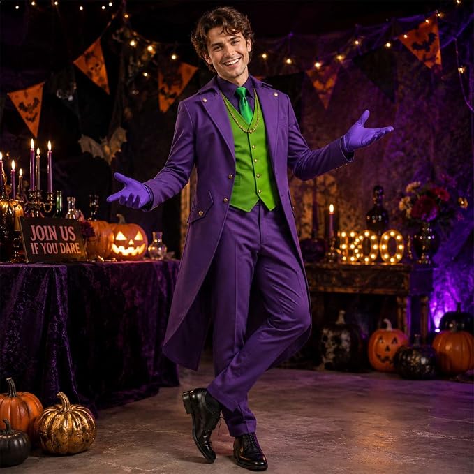 4 PC THE JOKER COSTUME