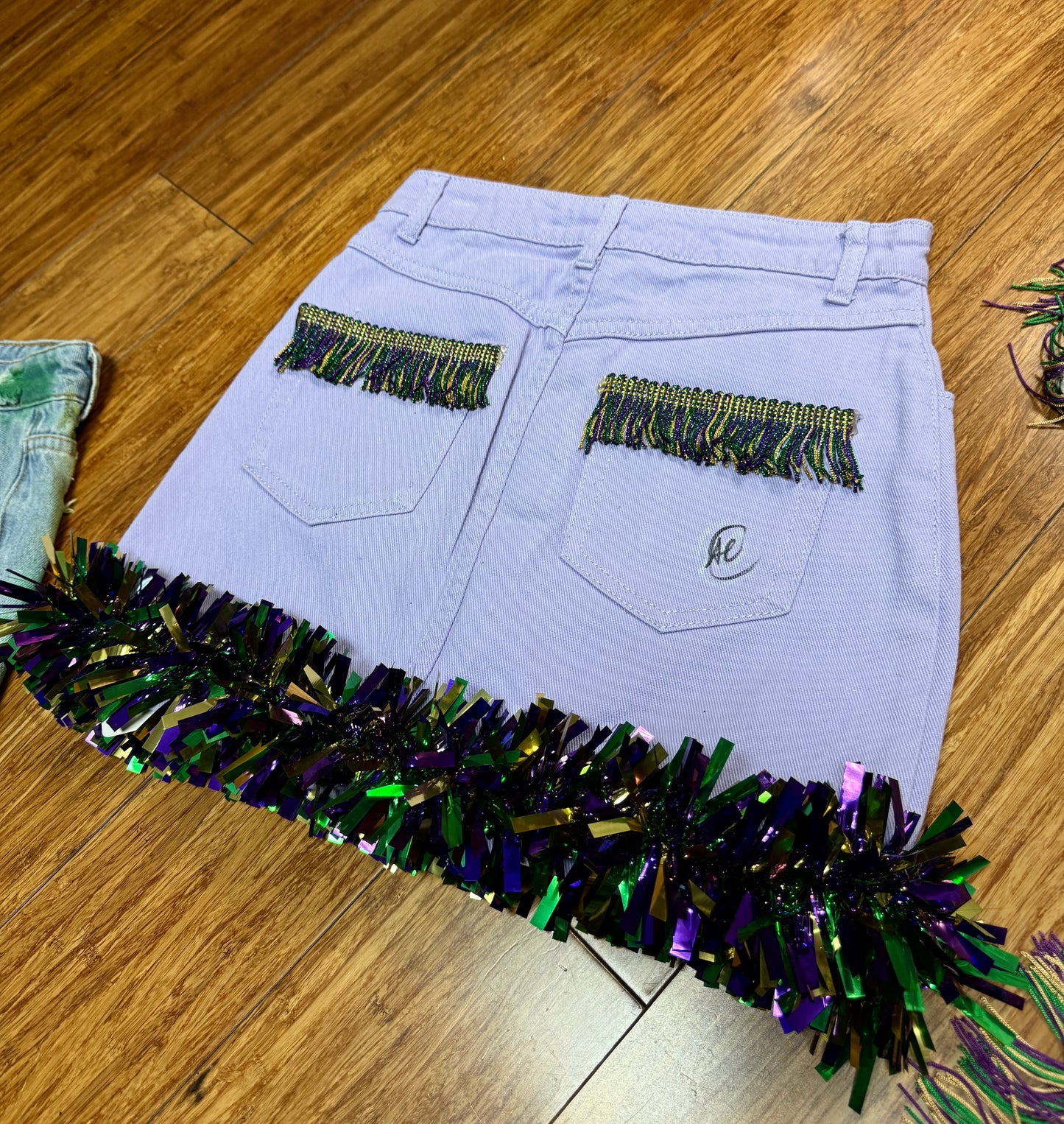 LOUISIANA-VILLE MARDI GRAS CUSTOM SKIRT