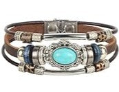 3 Pc Western Cowgirl Jewelry Bracelets Set for Cosplay