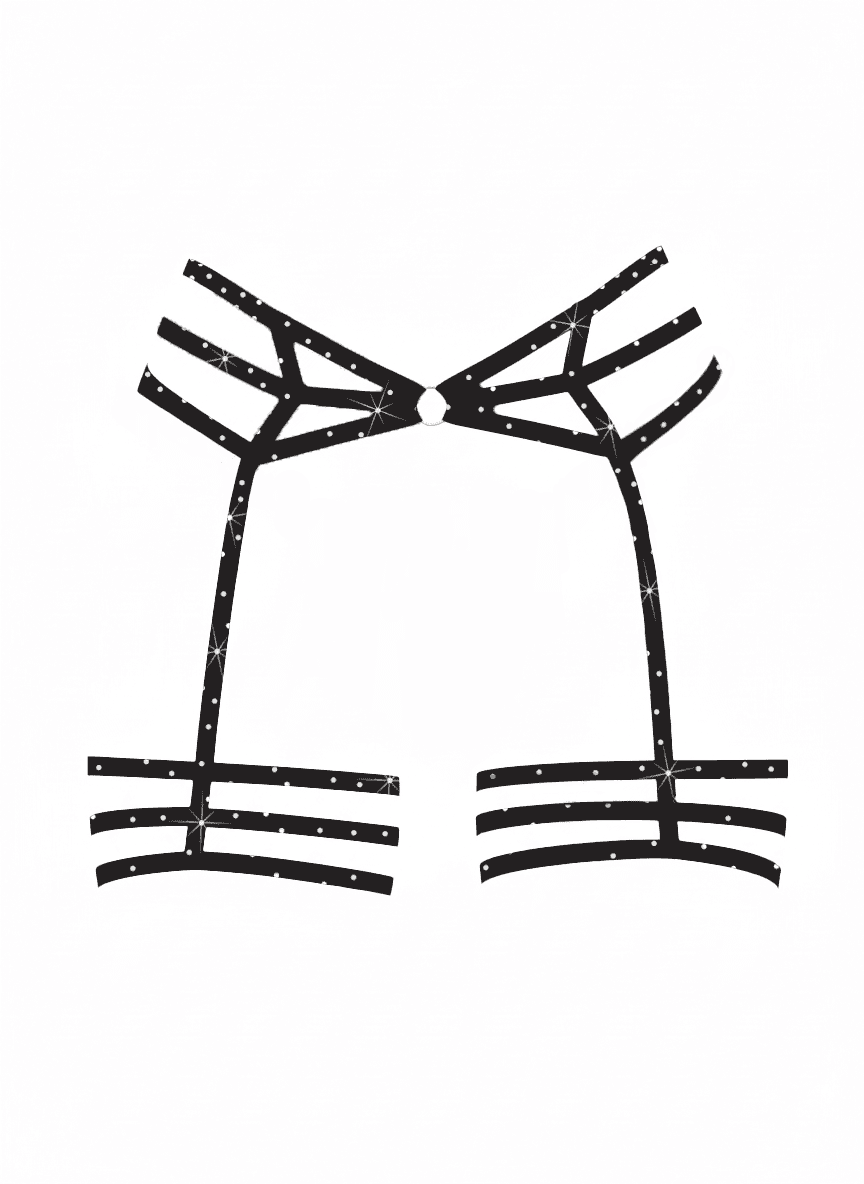 Spice It Up Rhinestone Garter Belt